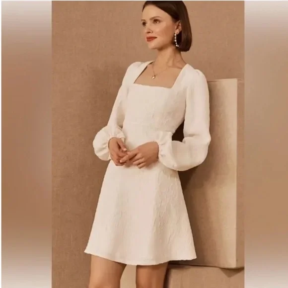 sachin and babi white mini dress Sachin & Babi Halter Gem & Pearl Mini Dress